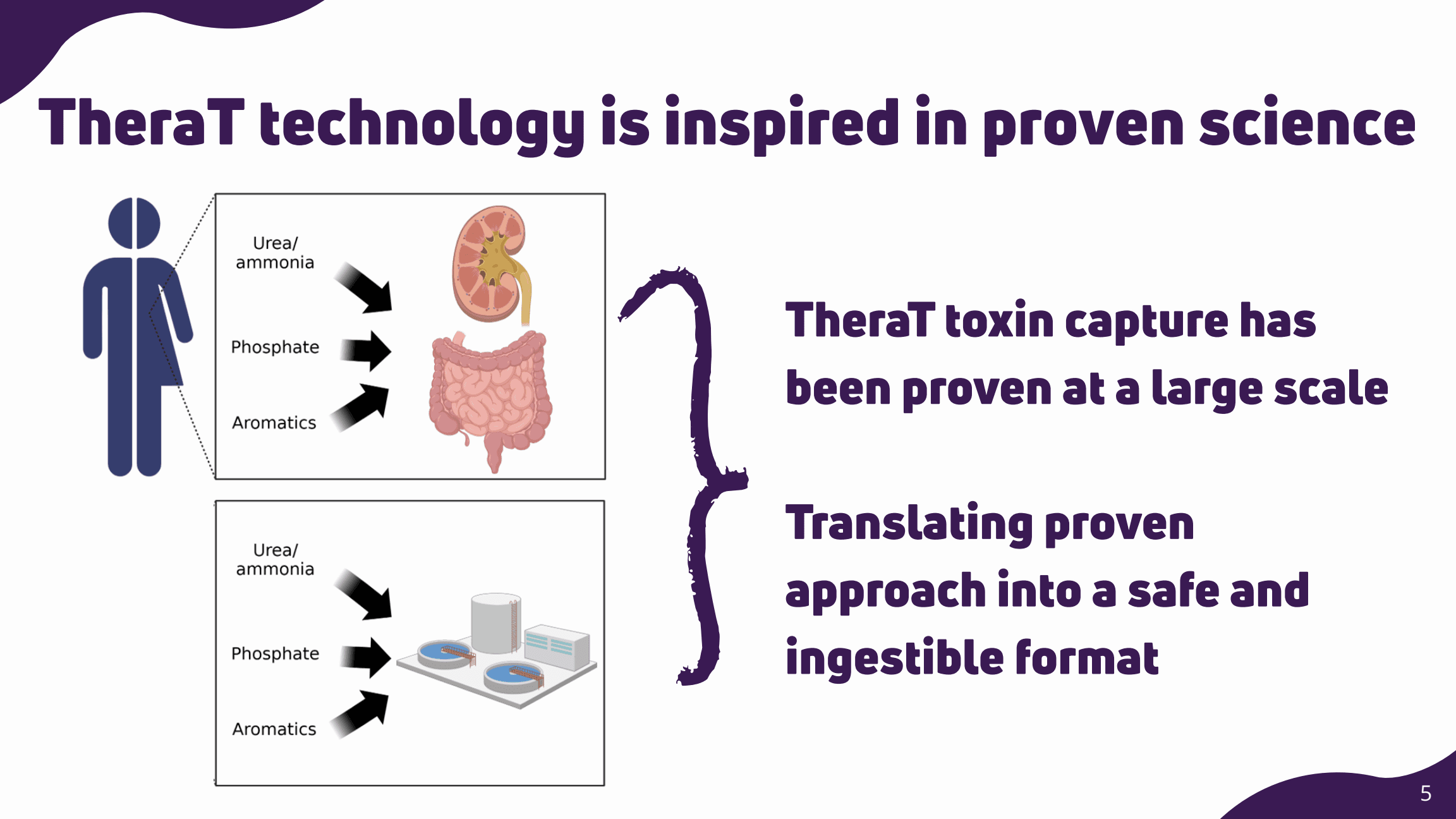 TheraT pitch slide 5: The scientific approach.