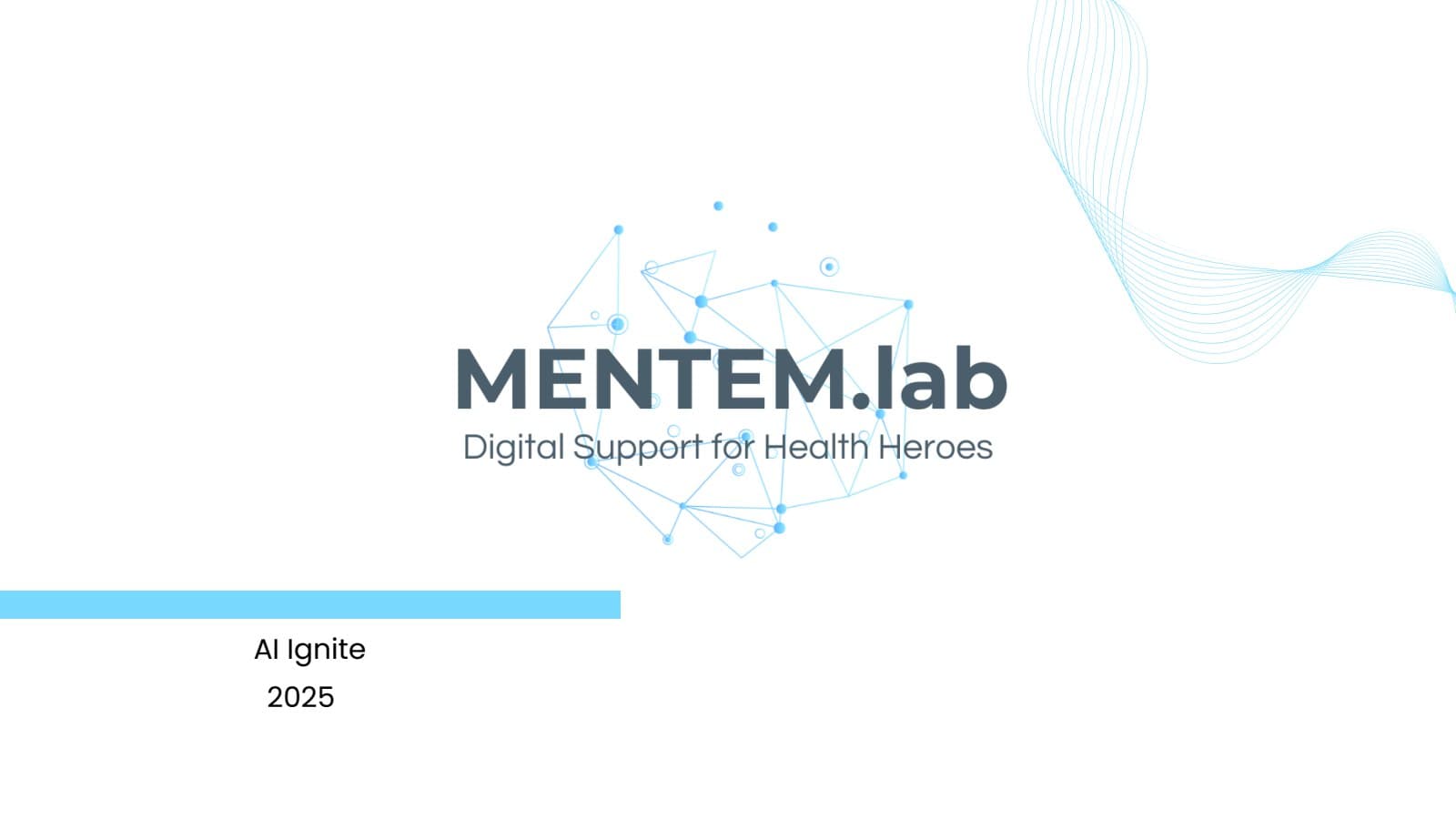 AI Ignite 2025 slide 1: Mentem.Lab · AI Ignite 2025.